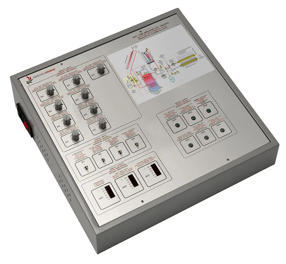 Elettronica Veneta <br> SIM-BSC/EV <br> Simulator Of Solar Thermal Combisystem For Space Heating & Domestic Water Heating