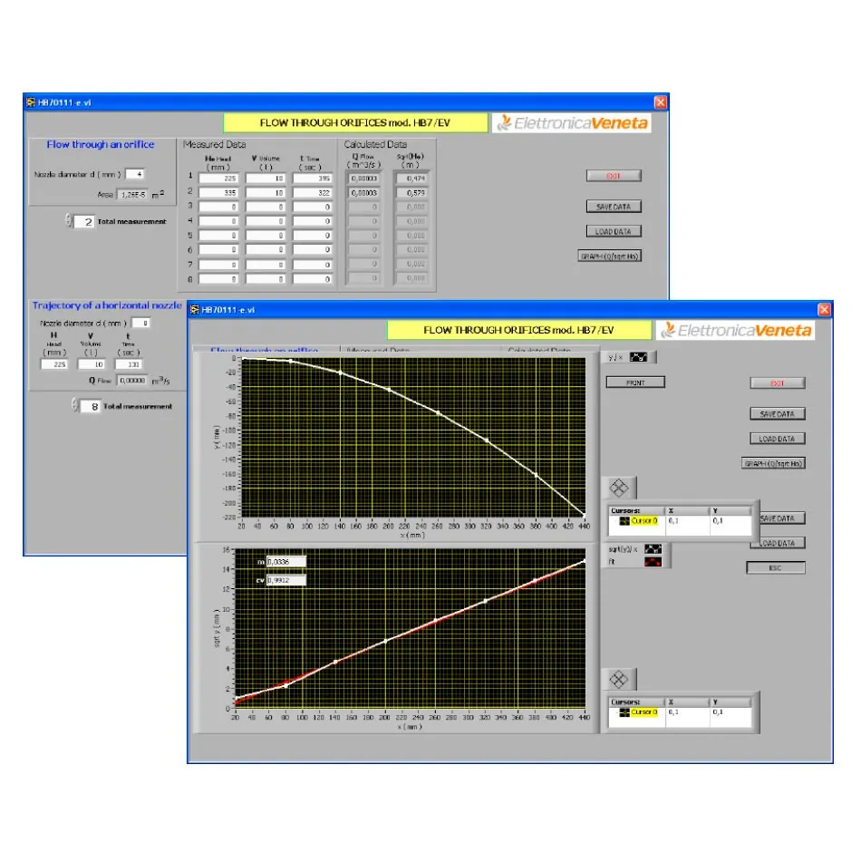 Elettronica Veneta <br> SW-HBxx/EV <br> Spreadsheet Software for Fluid Mechanics Equipment - Image 2
