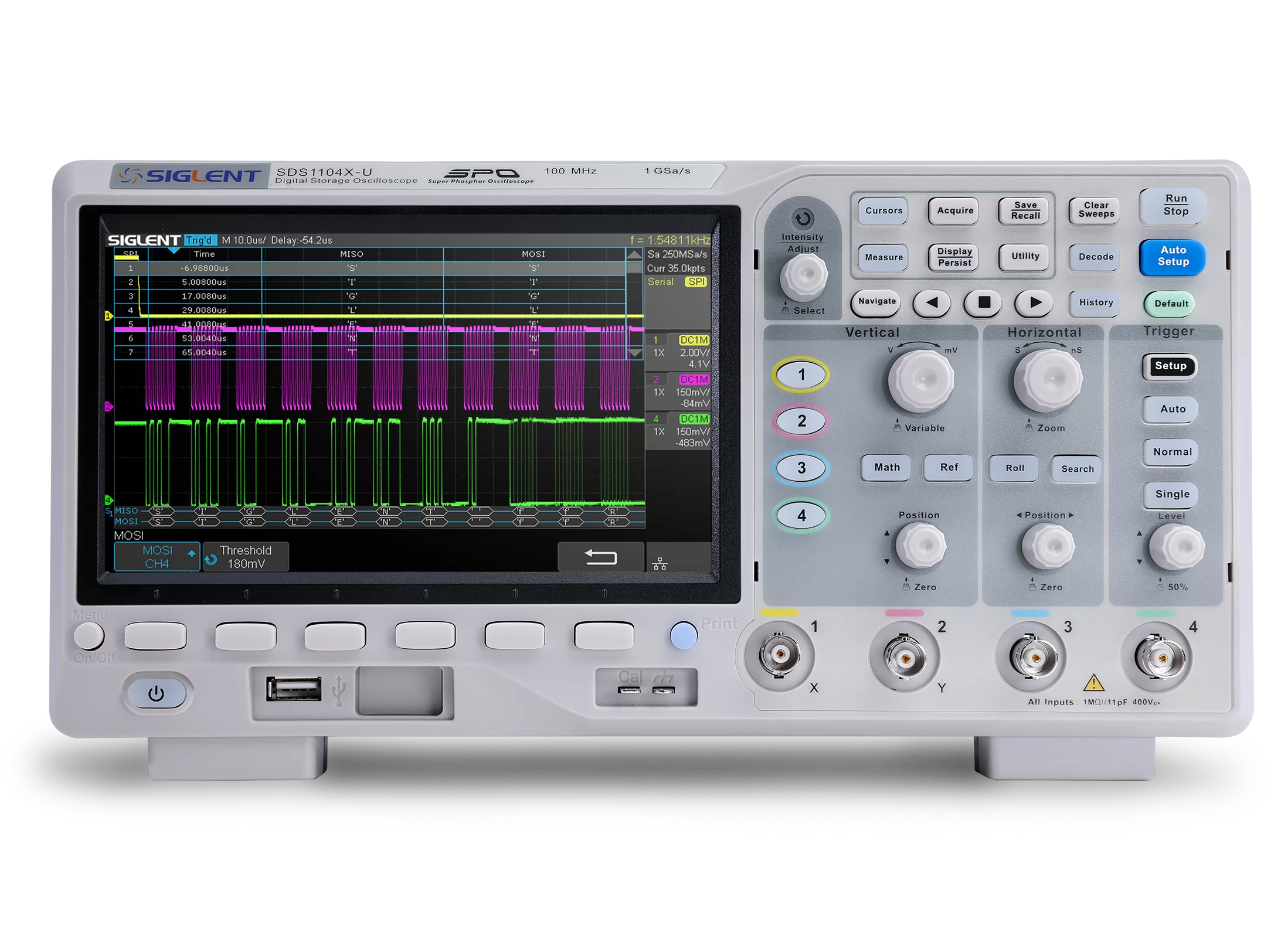 SDS1000X-U Series Super Phosphor Oscilloscopes
